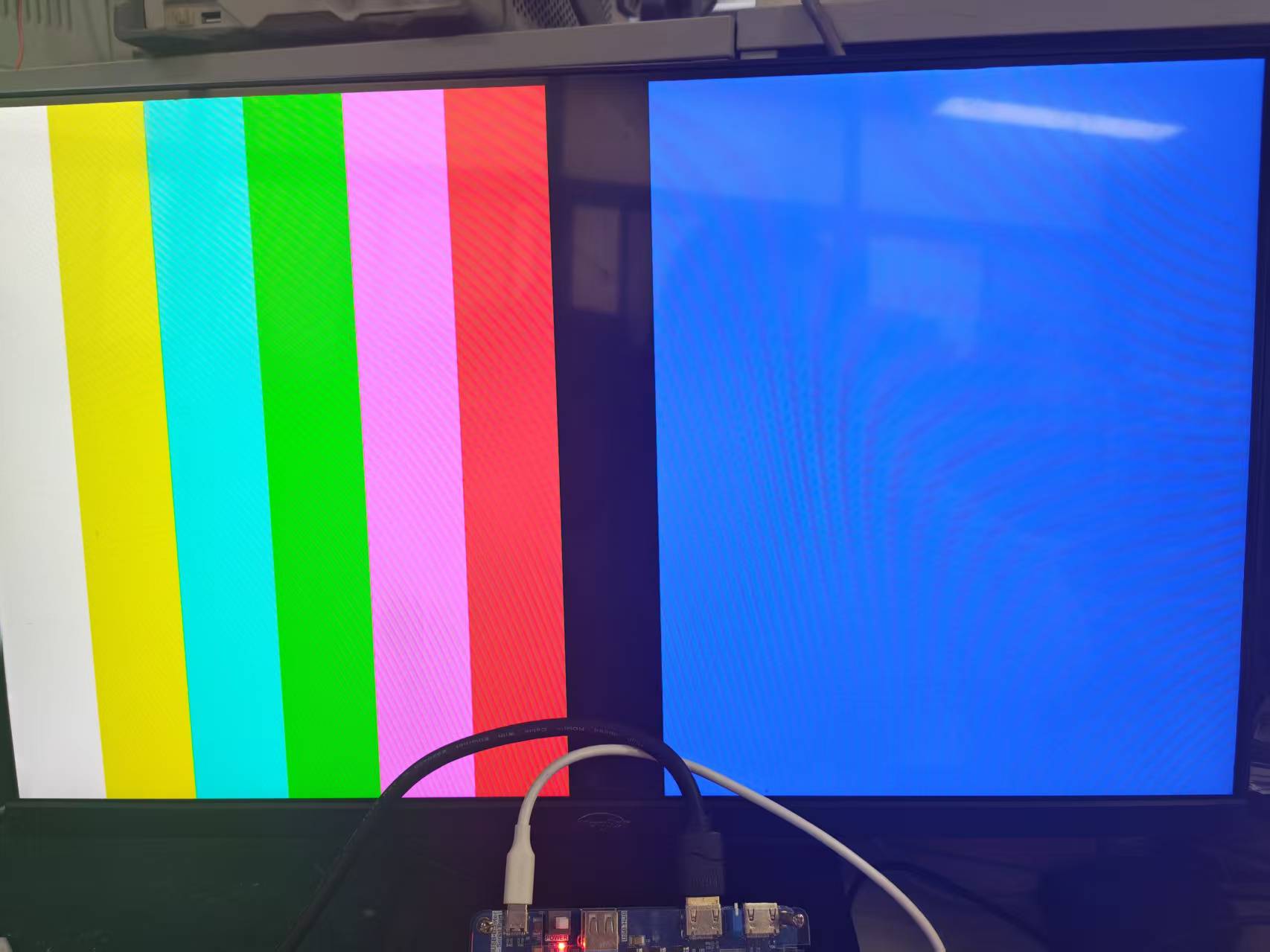 HDMI色条显示效果